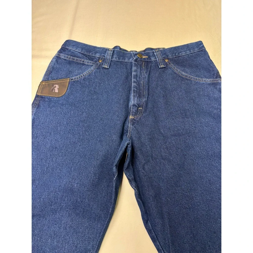 NWT Wrangler‎ Riggs Workwear Relaxed Fit Carpenter Jeans 36x32 Blue Denim Tool